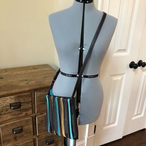 MYWALIT Crossbody Bag Multi Color Leather